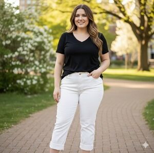 Vintage America Blues The Boyfriend Ankle Grazer Jeans White Size 16/33 NWT